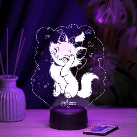 3D светильник  Светильник "Кошечка с именем Алиса"