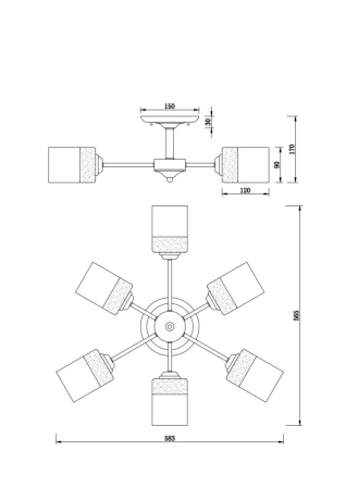 Люстра Freya FR5088PL-06B