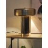 Лампа настольная stone, D27х35 см, черная/золотистая