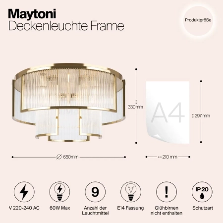 Потолочный светильник Maytoni MOD174CL-09G