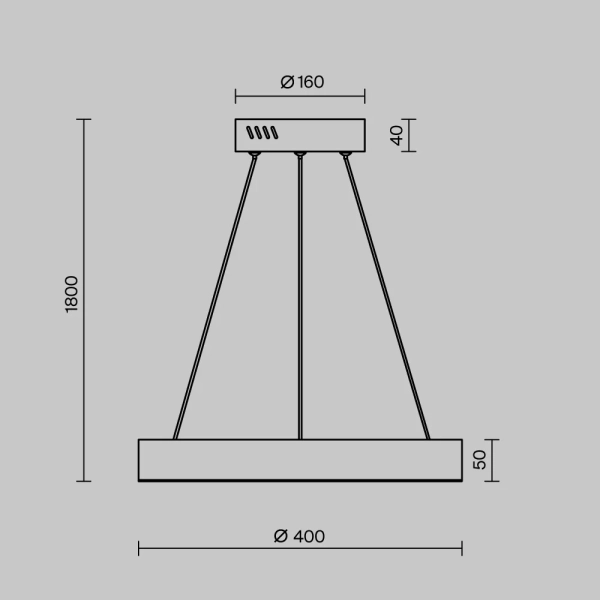 Подвесной светильник Maytoni MOD415PL-L36BS4K