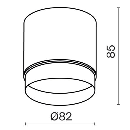 Потолочный светильник Technical C088CL-GX53-B