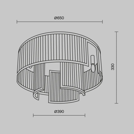 Потолочный светильник Maytoni MOD174CL-09G