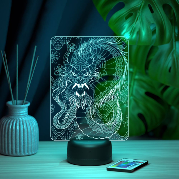 3D светильник  Светильник "Китайский дракон #2"