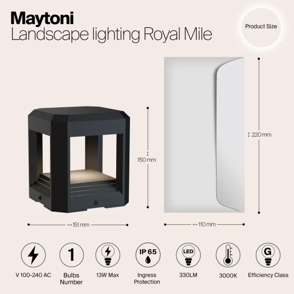 Ландшафтный светильник Outdoor O019FL-L13GR3K