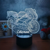 Ночной 3d светильник Мотобайк (текст ваш)