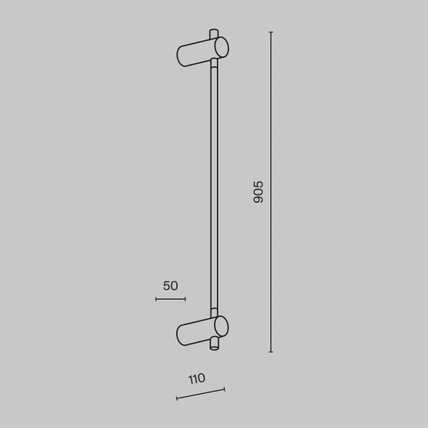 Настенный светильник (бра) Maytoni MOD413WL-L8B3K