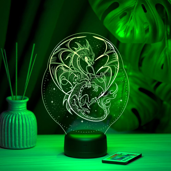 3D светильник  Светильник "Дракон"