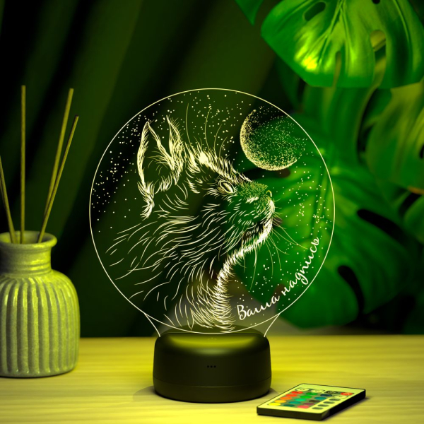 3D светильник  Светильник "Котик"