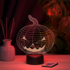 3D светильник  Светильник "Тыква на Хэллоуин"