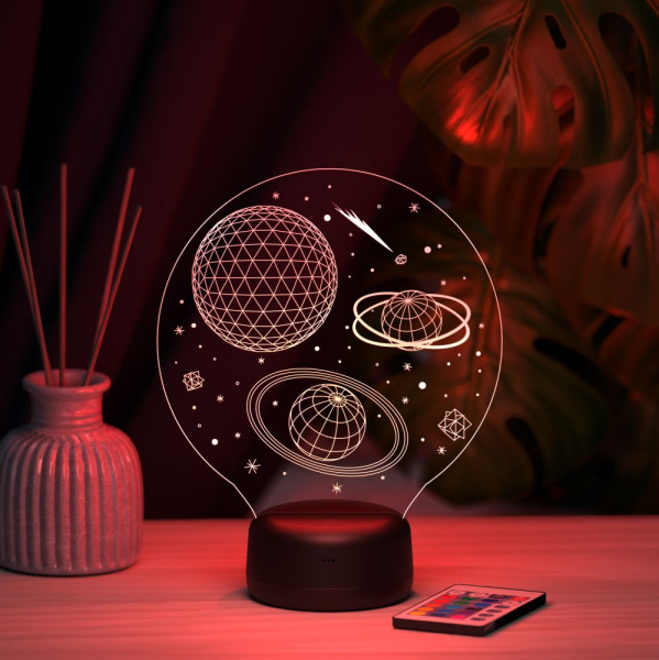 3D светильник  Светильник "Космос"