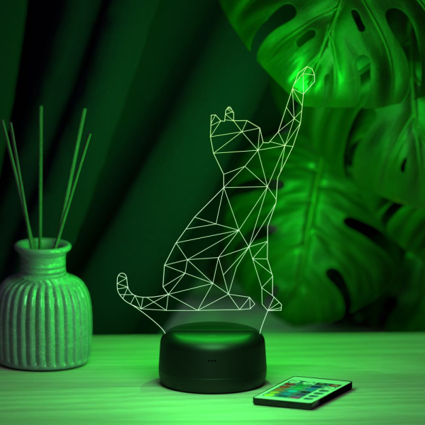3D светильник  Светильник "Кошка"