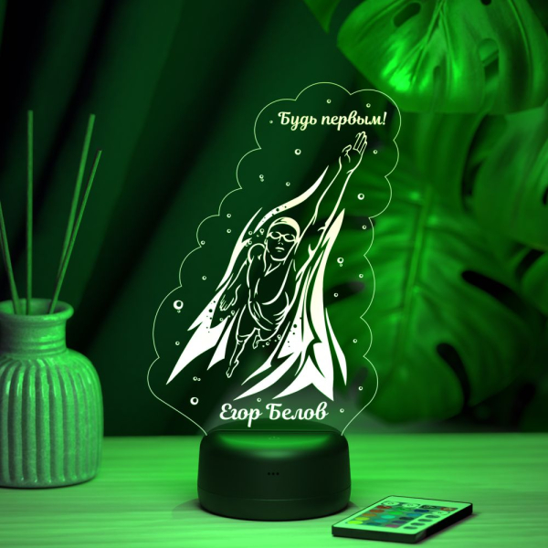 3D светильник  Светильник "Пловец"