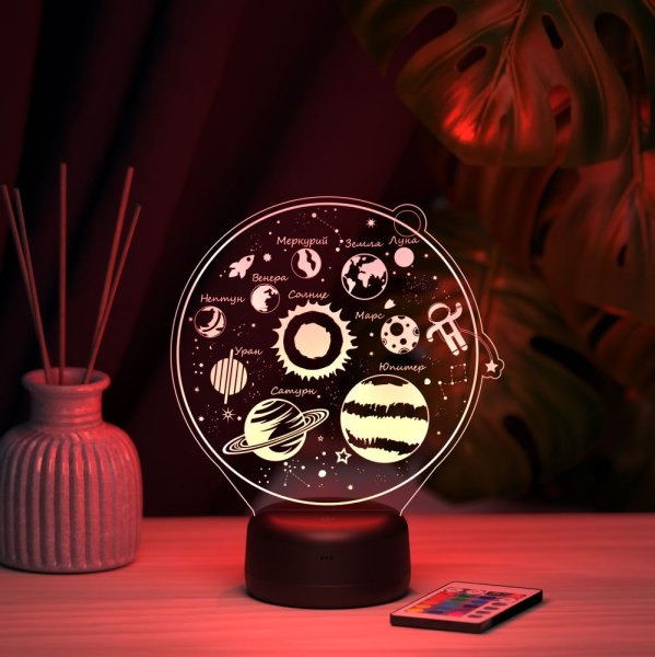 3D светильник  Светильник "Солнечная система"