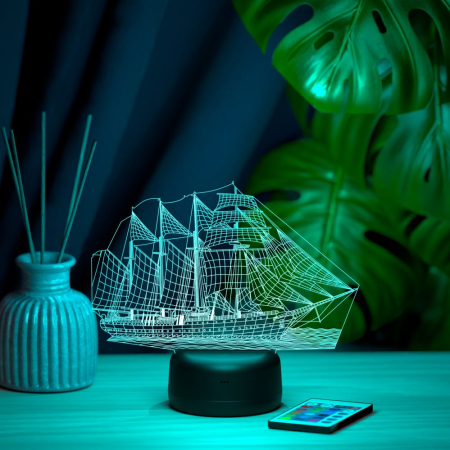 3D светильник  Светильник "Корабль - Парусник"