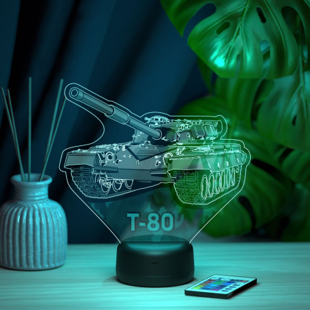 3D светильник  Светильник "Танк Т-80"