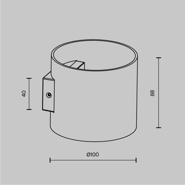Настенный светильник (бра) Technical C066WL-01B