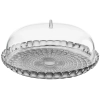 Блюдо сервировочное с крышкой tiffany, D36 см, серое