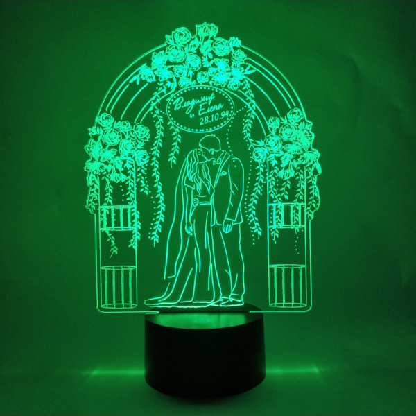 3D светильник  Пара