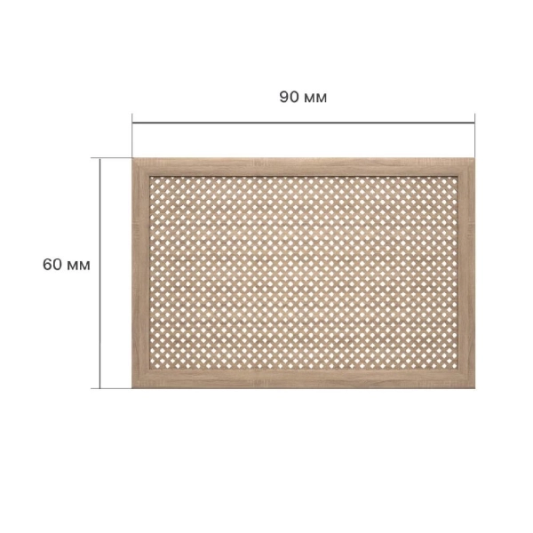 Экран для радиатора 90х60 см Глория дуб винтаж STELLA