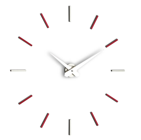 Настенные часы Металлик + Бордо