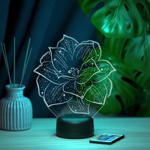 3D светильник  Светильник "Аленький цветочек"