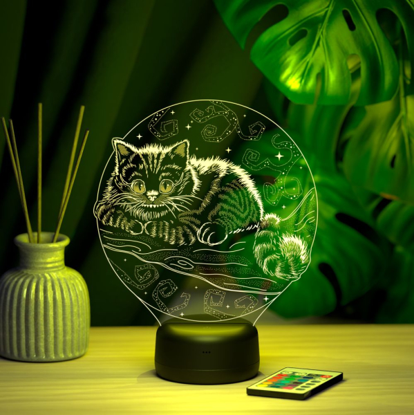 3D светильник  Светильник "Кот на дереве"