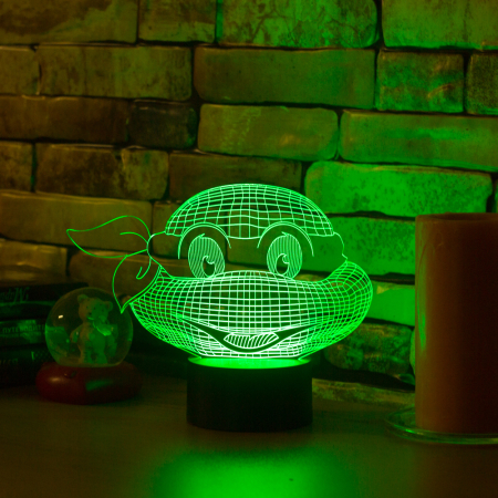 3D светильник  Черепашка-ниндзя
