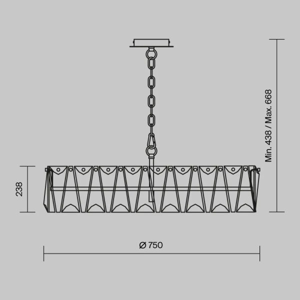 Подвесной светильник Maytoni MOD043PL-08G