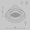 Встраиваемый светильник Technical DL113-GU10-01-RD-W