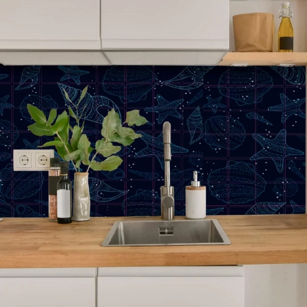 Панель ПВХ 0,2 мозаика «Морская палитра» Stella