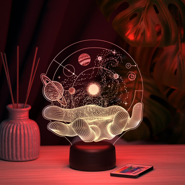 3D светильник  Светильник "Вселенная на ладони"