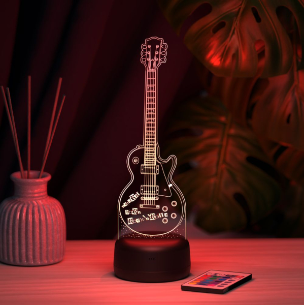 3D светильник  Светильник "Электрогитара Gibson Les Paul"
