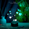 3D светильник  Светильник "Сердце I Love You"