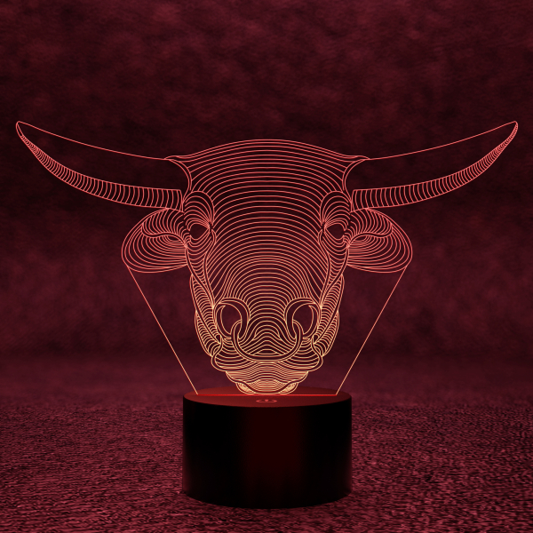 3D светильник  Светильник "Голова Быка"