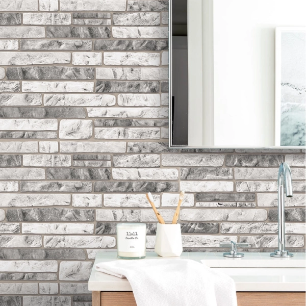 Панель ПВХ 0,3 мозаика Сланец серый