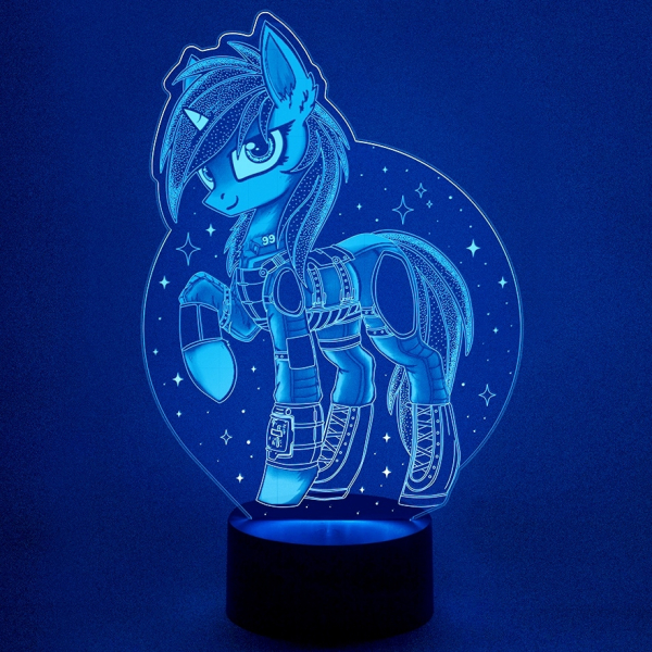 3D светильник  Пони единорог
