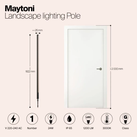 Ландшафтный светильник Outdoor O440FL-L24GF3K