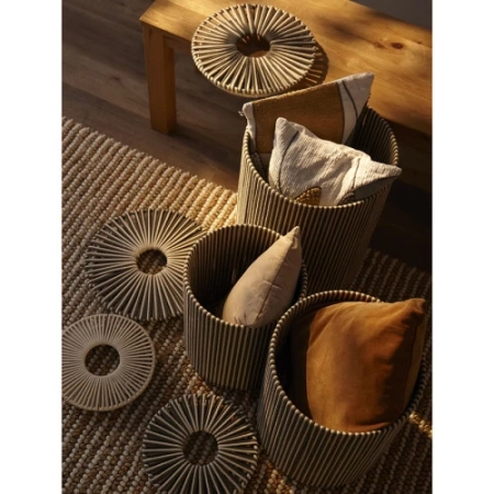 Корзина плетеная dholak grey из коллекции ethnic, размер s