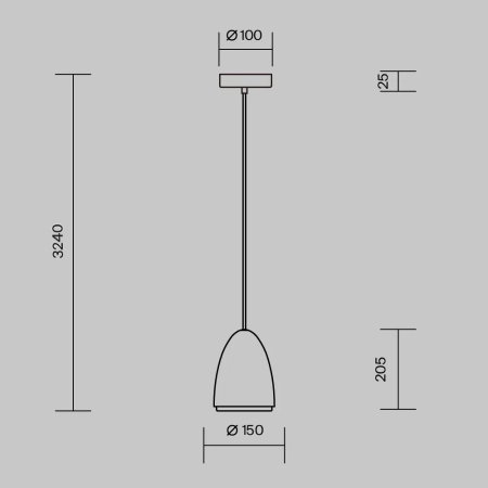 Подвесной светильник Maytoni MOD430PL-01CM