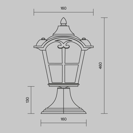 Ландшафтный светильник Outdoor O413FL-01BZ