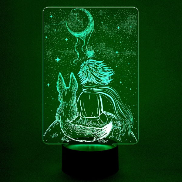 3D светильник  Маленький принц и Лис