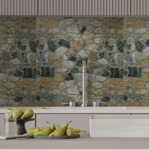 Панель ПВХ на клеевой основе "Габион" Light(10шт)