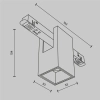 Трековый светильник Technical TR121-2-7W4K-BS