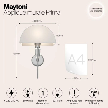 Настенный светильник (бра) Maytoni Z034WL-01CH