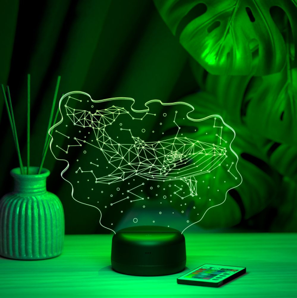 3D светильник  Светильник "Созвездие кит"