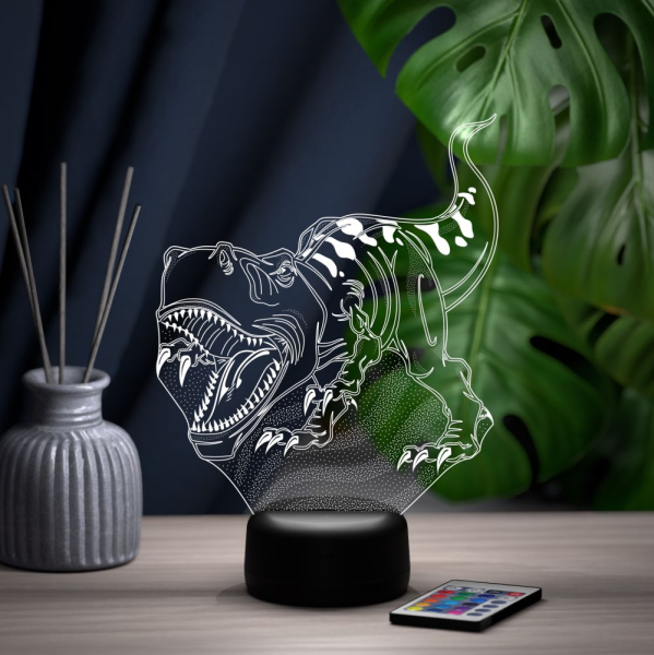 3D светильник  Светильник "Тираннозавр Рекс #2"