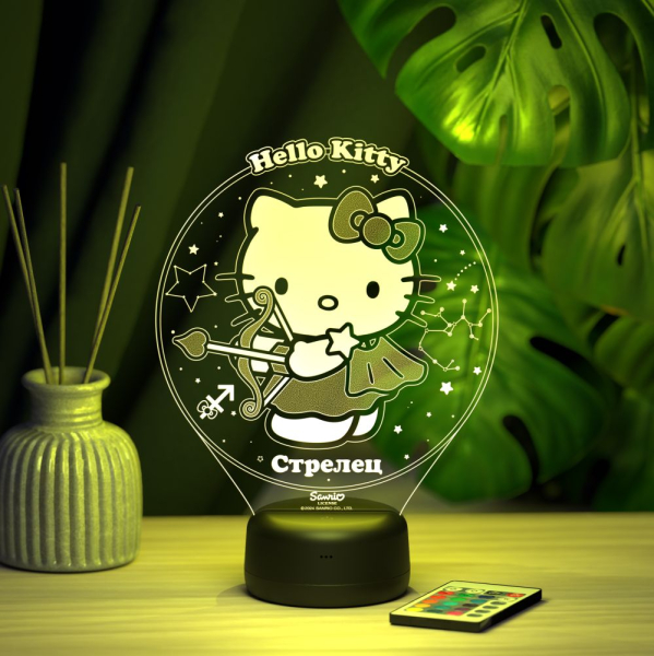 3D светильник  Стрелец - Hello Kitty