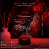 3D светильник  Светильник "Птица - С Днём Рождения!"