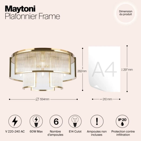 Потолочный светильник Maytoni MOD174CL-06G
